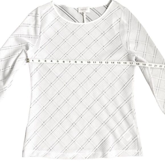 LAUNDRY by Shelli Segal White Knit Top! - Picture 4 of 4